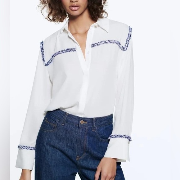 Zara Tops Nwt Zara Button Down Shirt Poshmark